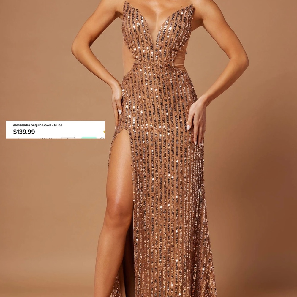 Gold/Tan sequin dress ✨ worn once - still in perfect condition